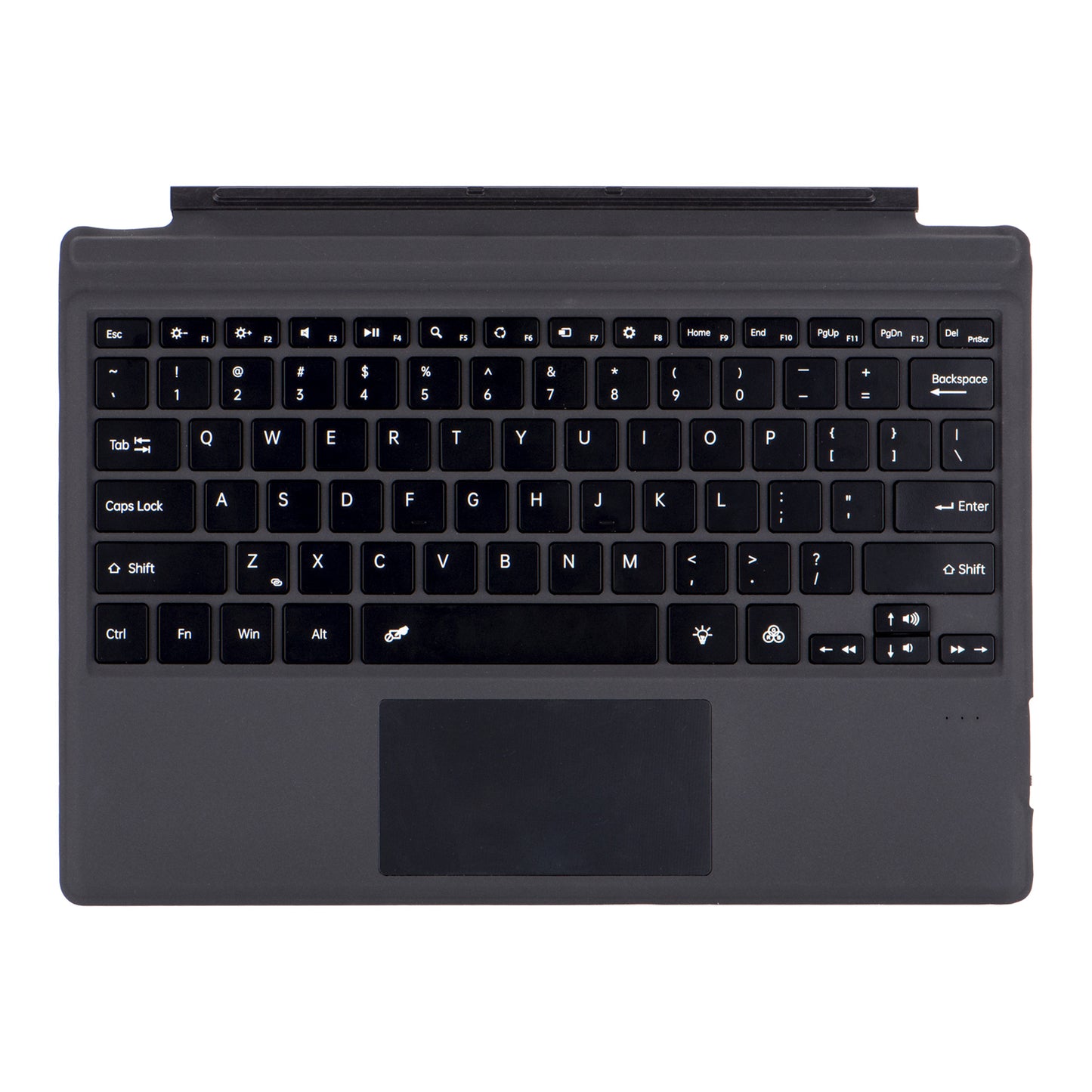Red Bluetooth Single Keyboard with Colorful Backlight Wireless Keyboard Suitable for Surface pro3 /4/5/6/7/7+