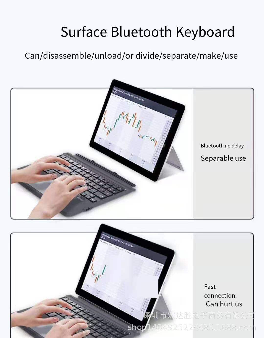 Applicable surface pro7+Wireless Keyboard pro4567Ultra-thin Mobile Phone Tablet Gaming Bluetooth Keyboard