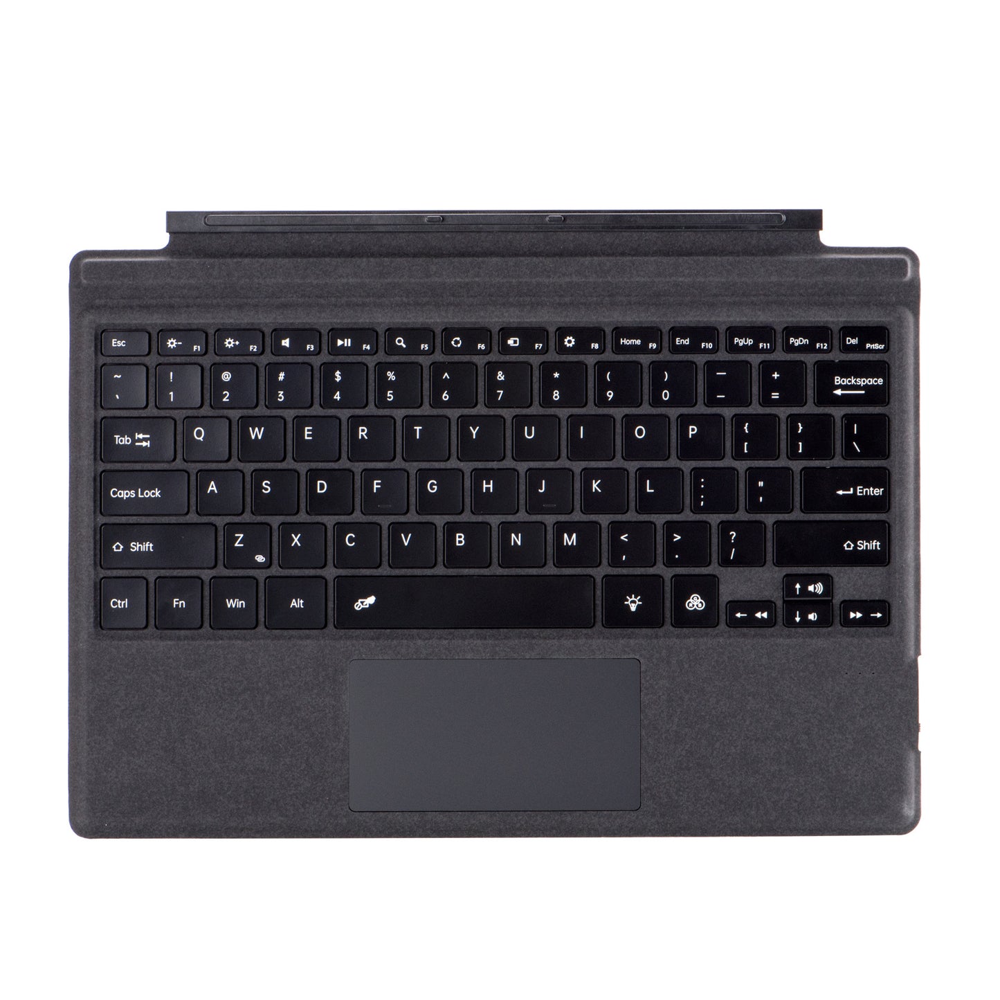 Red Bluetooth Single Keyboard with Colorful Backlight Wireless Keyboard Suitable for Surface pro3 /4/5/6/7/7+