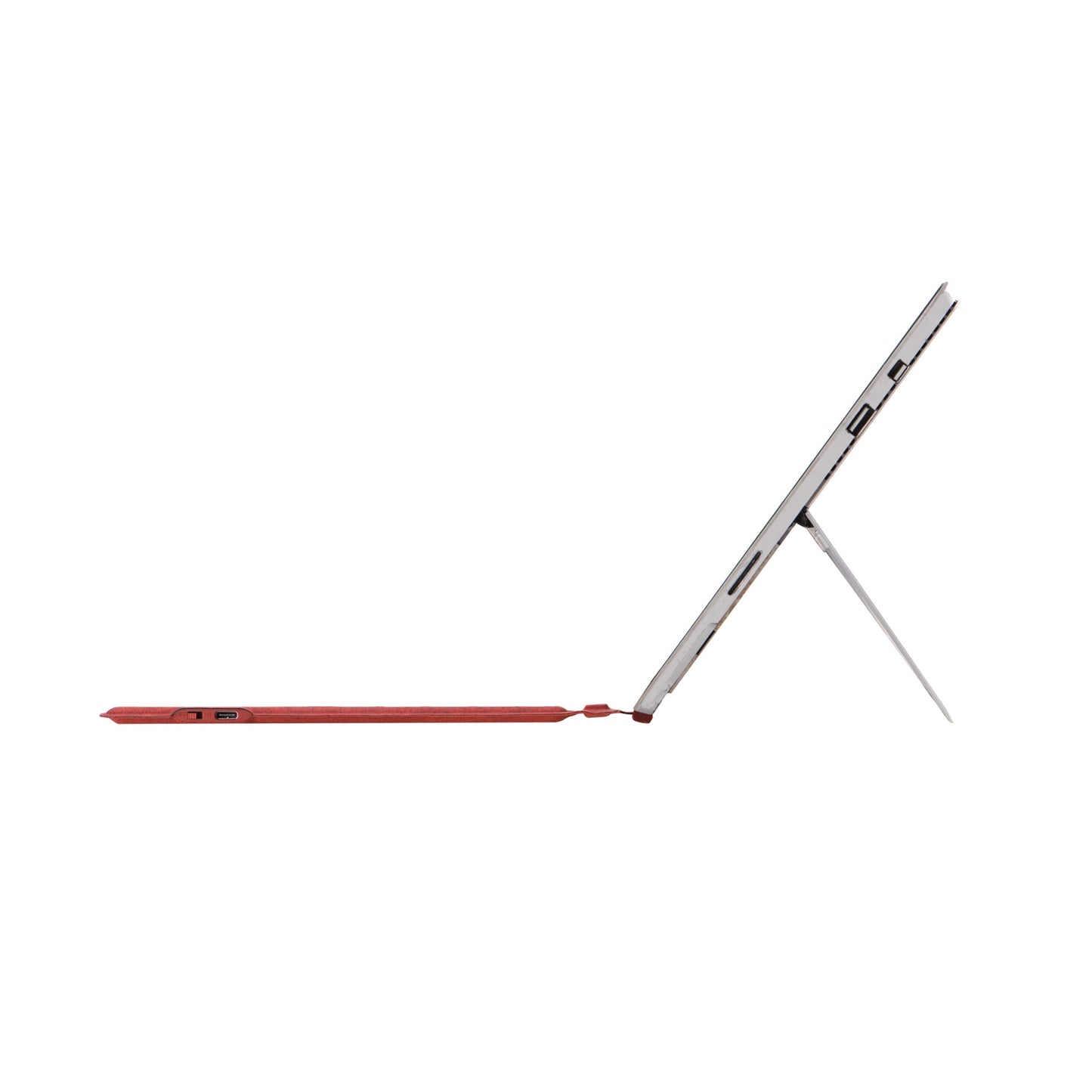 Red Bluetooth Single Keyboard with Colorful Backlight Wireless Keyboard Suitable for Surface pro3 /4/5/6/7/7+
