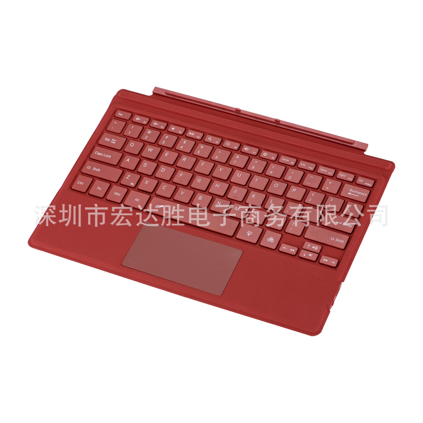 Red Bluetooth Single Keyboard with Colorful Backlight Wireless Keyboard Suitable for Surface pro3 /4/5/6/7/7+