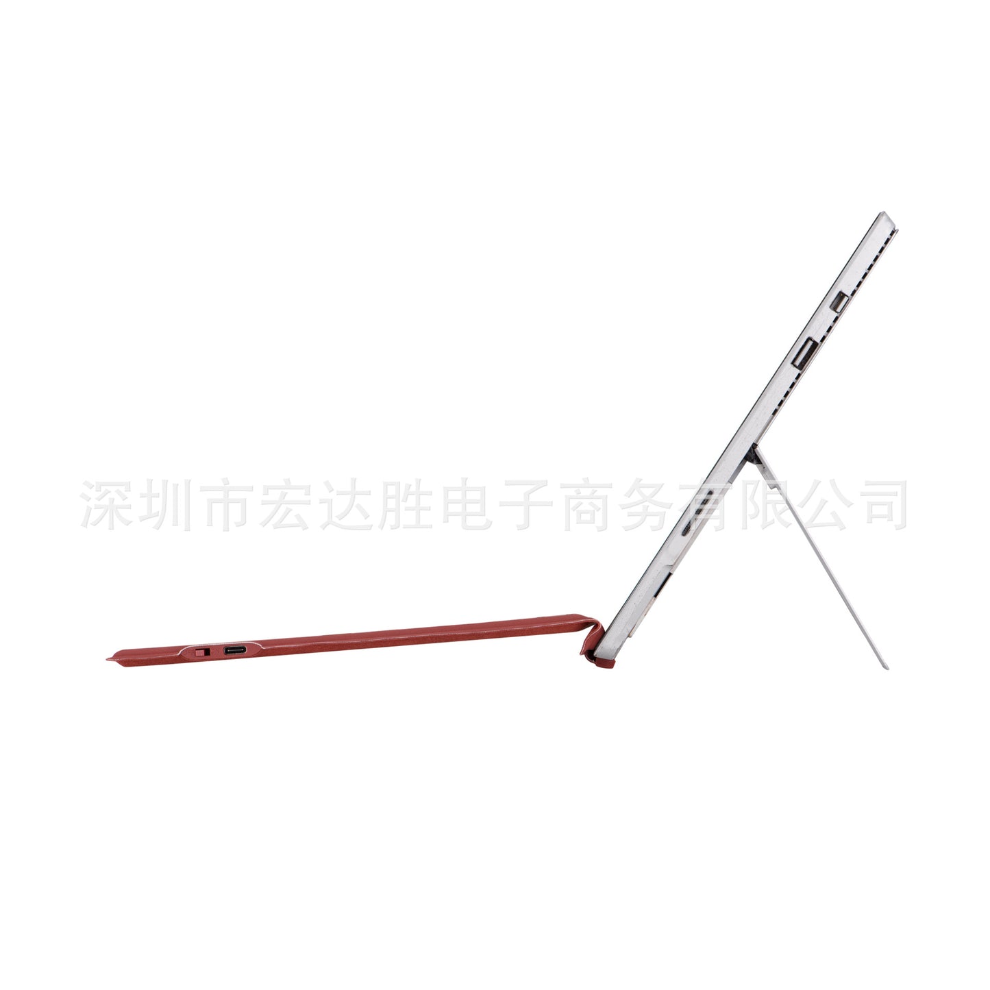 Red Bluetooth Single Keyboard with Colorful Backlight Wireless Keyboard Suitable for Surface pro3 /4/5/6/7/7+