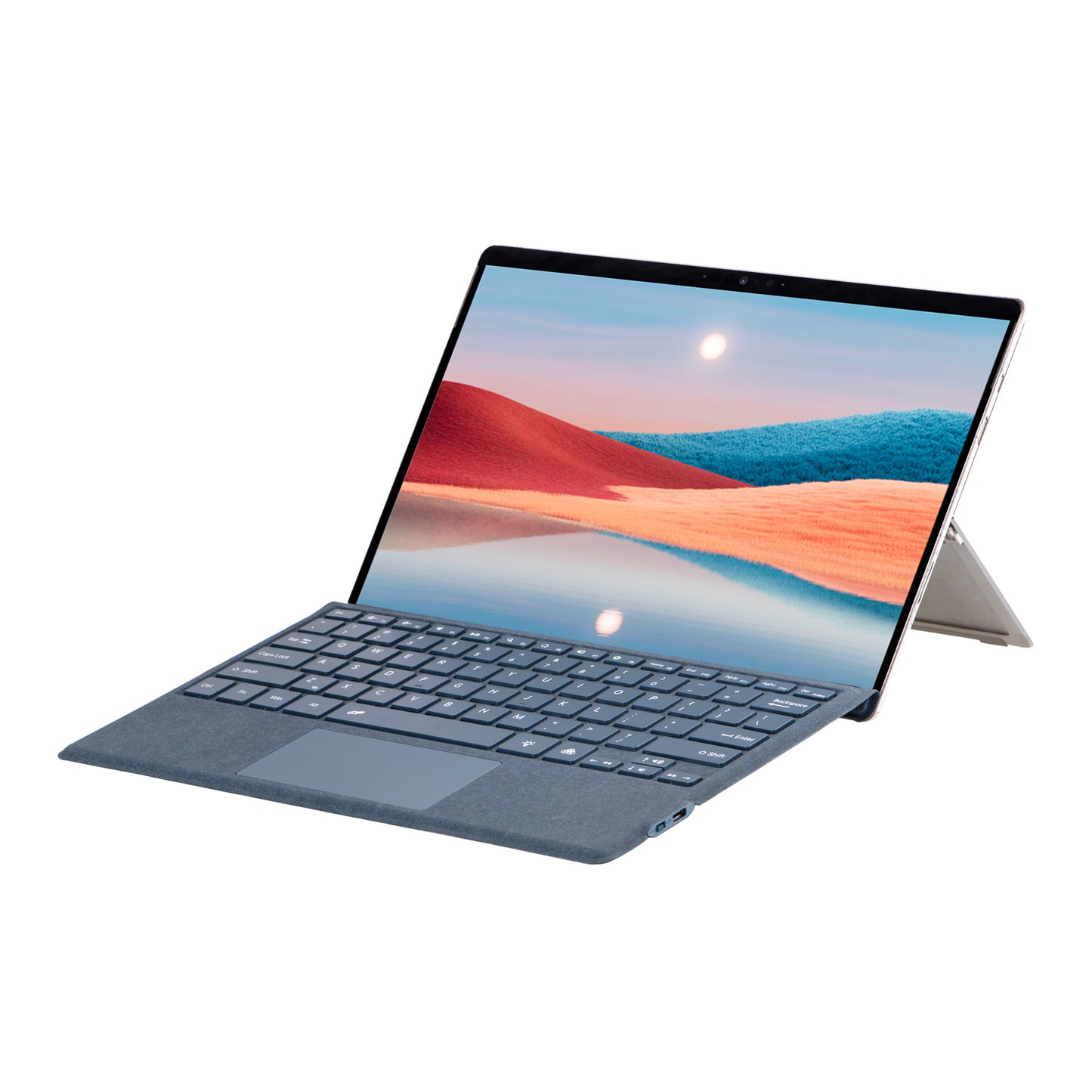 Red Bluetooth Single Keyboard with Colorful Backlight Wireless Keyboard Suitable for Surface pro3 /4/5/6/7/7+
