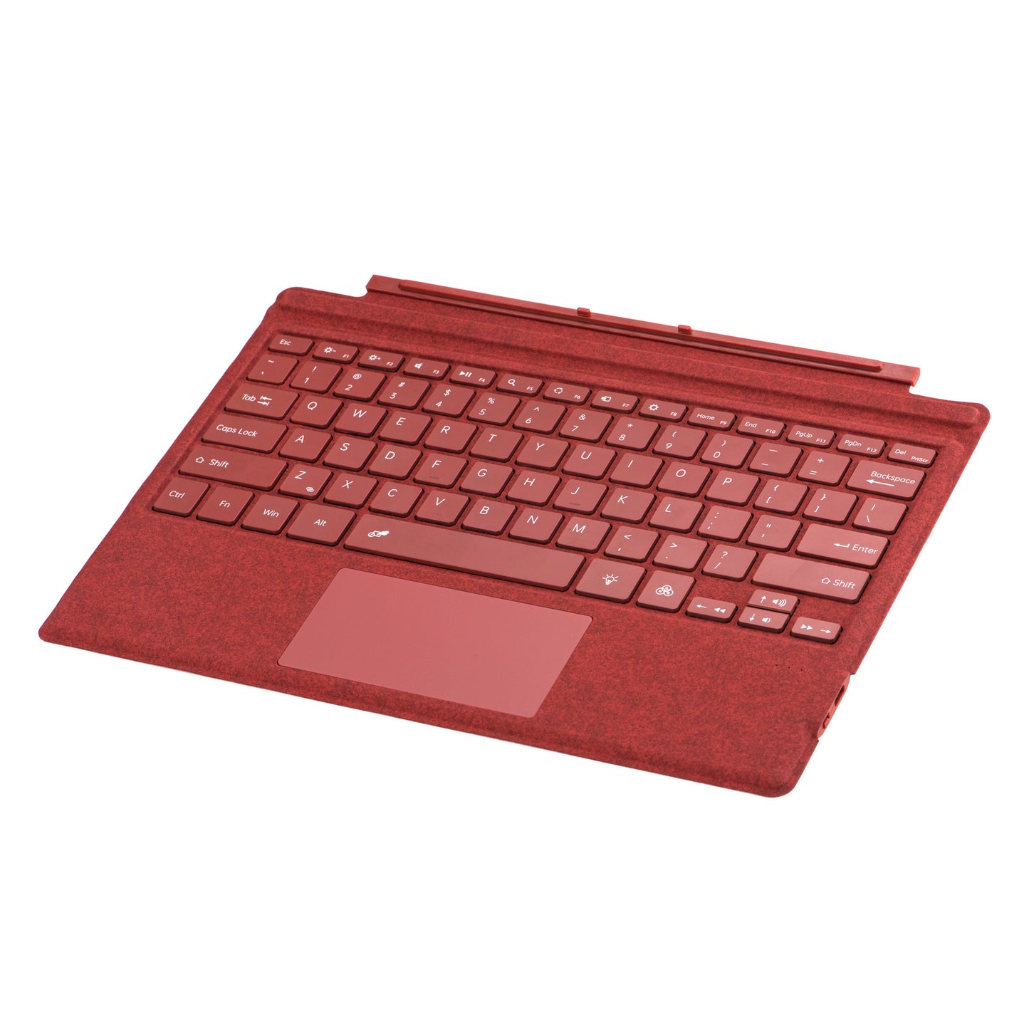 Red Bluetooth Single Keyboard with Colorful Backlight Wireless Keyboard Suitable for Surface pro3 /4/5/6/7/7+